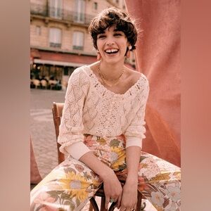 Sezane Anika Jumper Ficelle - Size XS